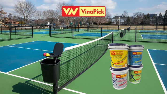Sơn sân pickleball đạt chuẩn sử dụng sơn thể thao Vinapick